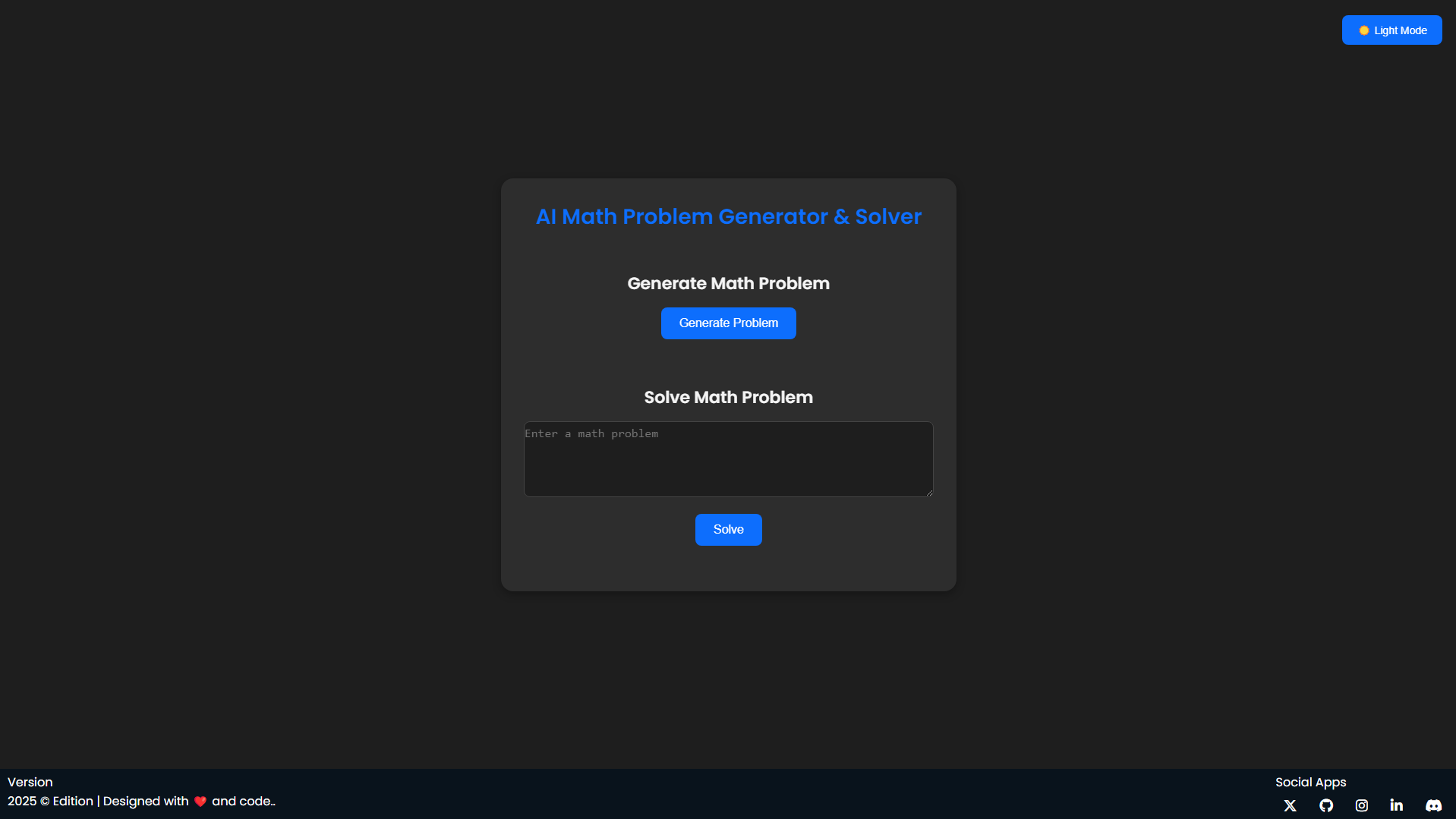 AI-Powered Math Problem Solver & Generator